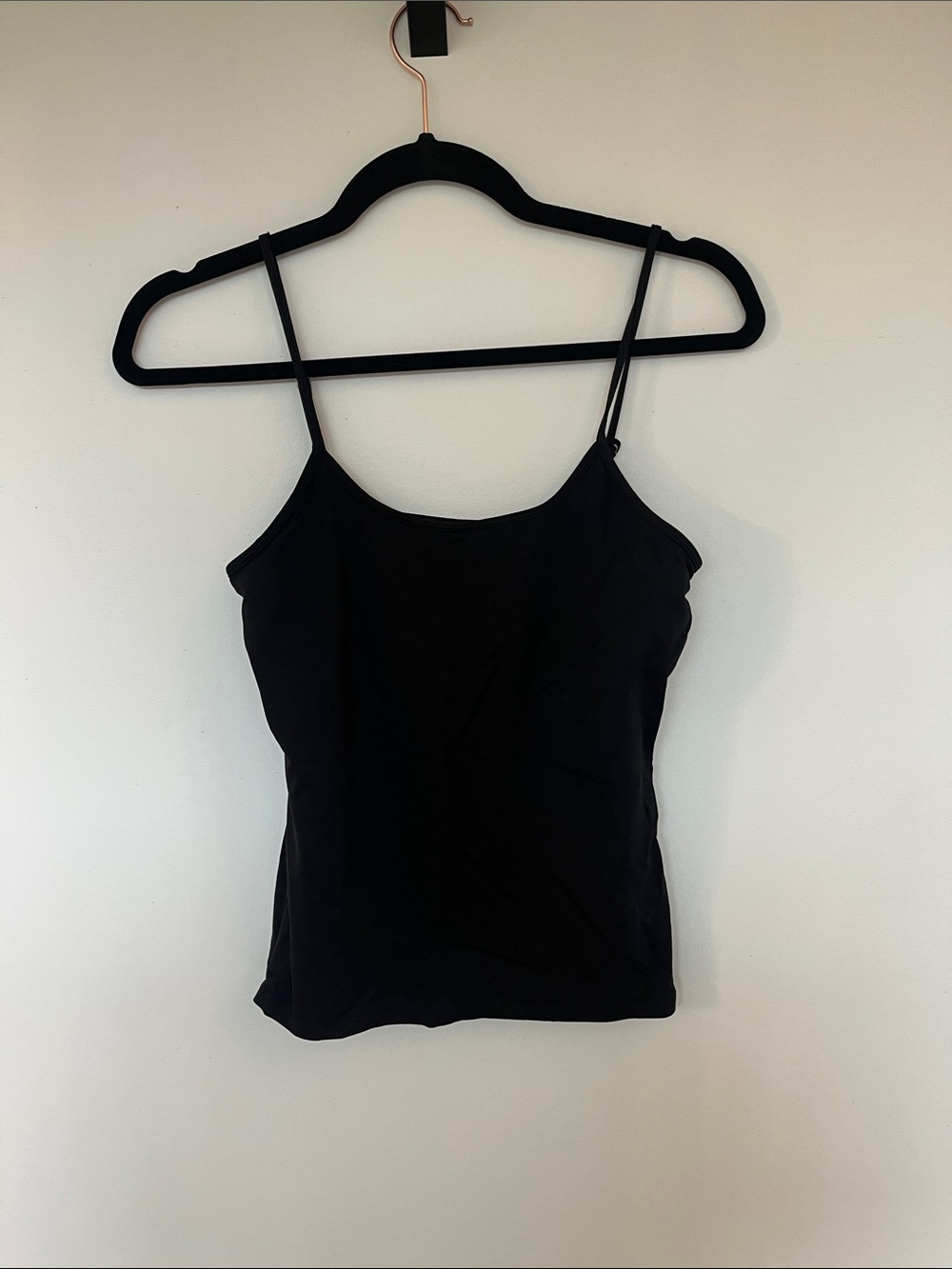 White House Black Market Black Slim Spaghetti Strap Tank Top